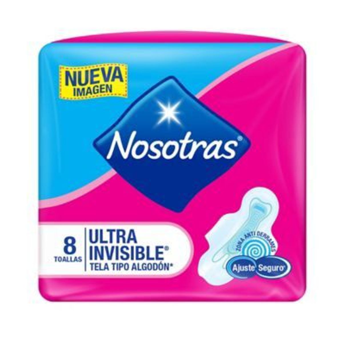 NOSOTRAS - Toalla Higiénica Nosotras Ultra Invisible Tela 8 Unidades