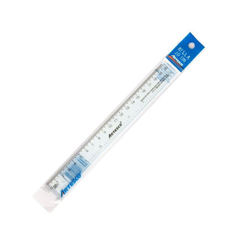 ARTESCO - Regla Artesco 20 cm Cristal