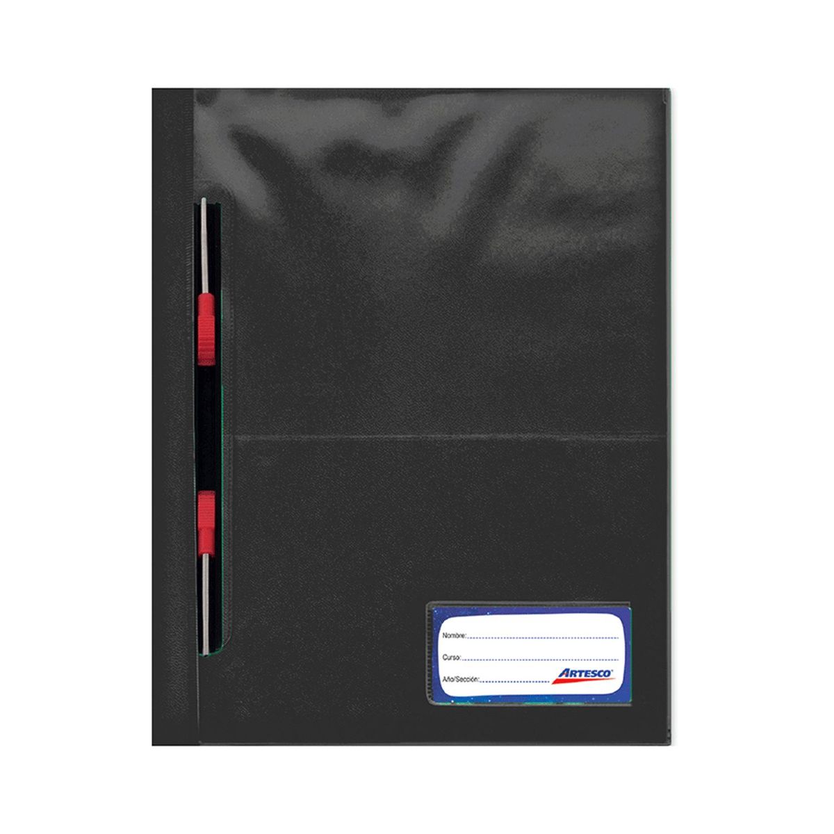 ARTESCO - Folder Artesco A4 Azul Tapa Transparente con Gusano