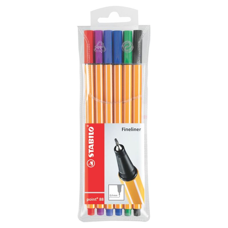 STABILO - Fine Pen Stabilo Point 88 Estuche 6 Und