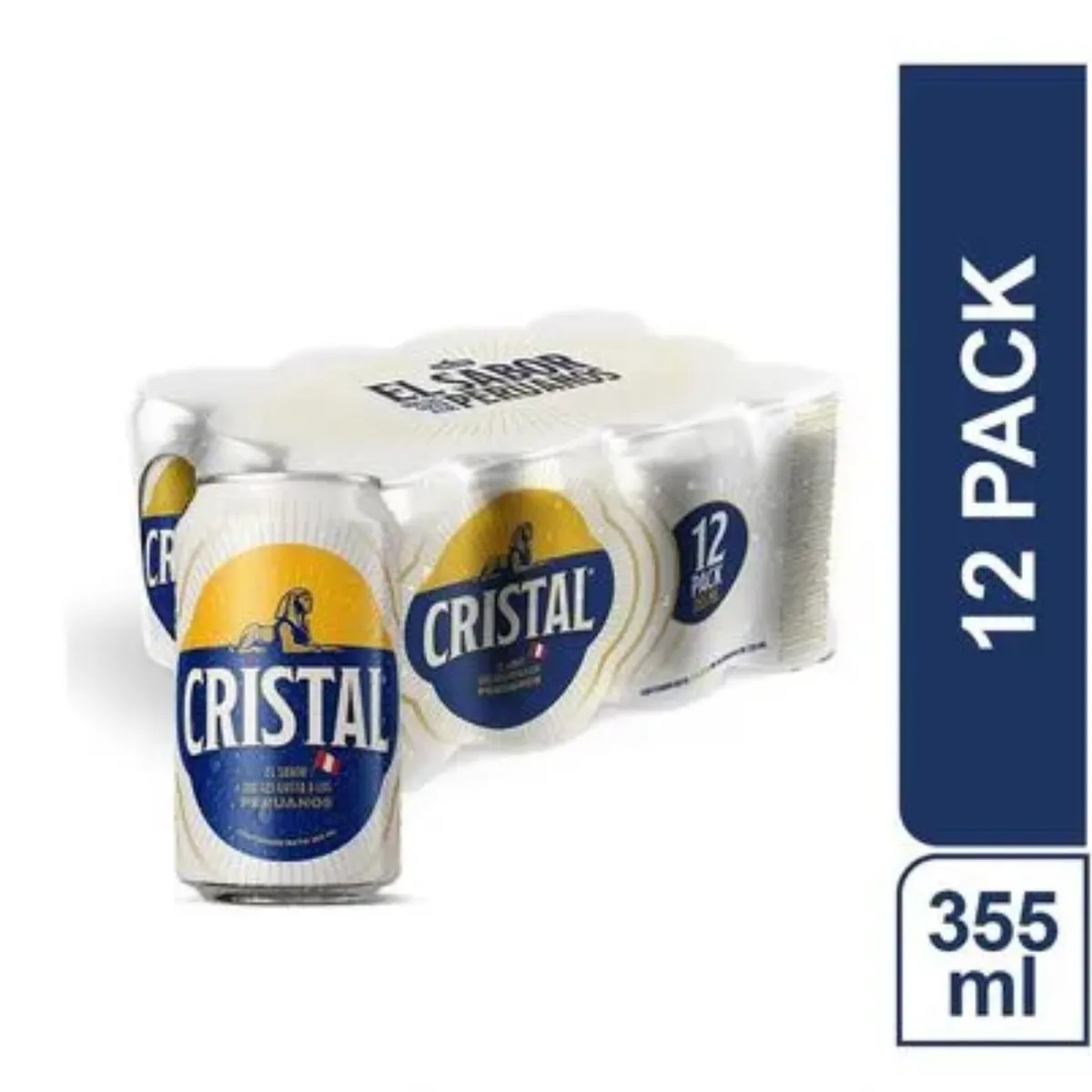 CRISTAL - Cerveza Cristal Pack 12 Latas 355 mL