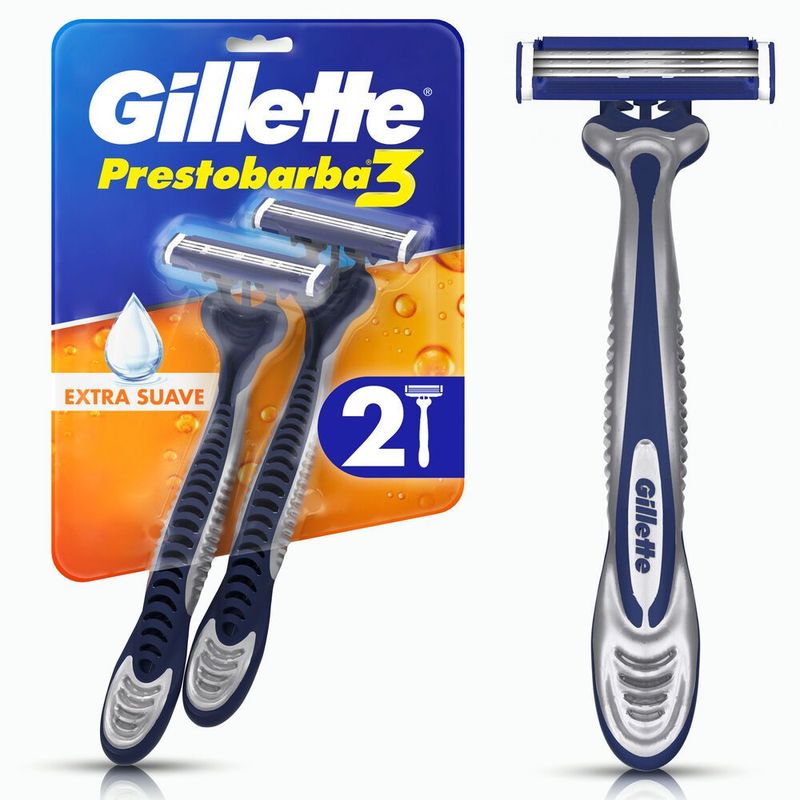 GILLETTE - Afeitadora Gillette Prestobarba3 Pack 2 und