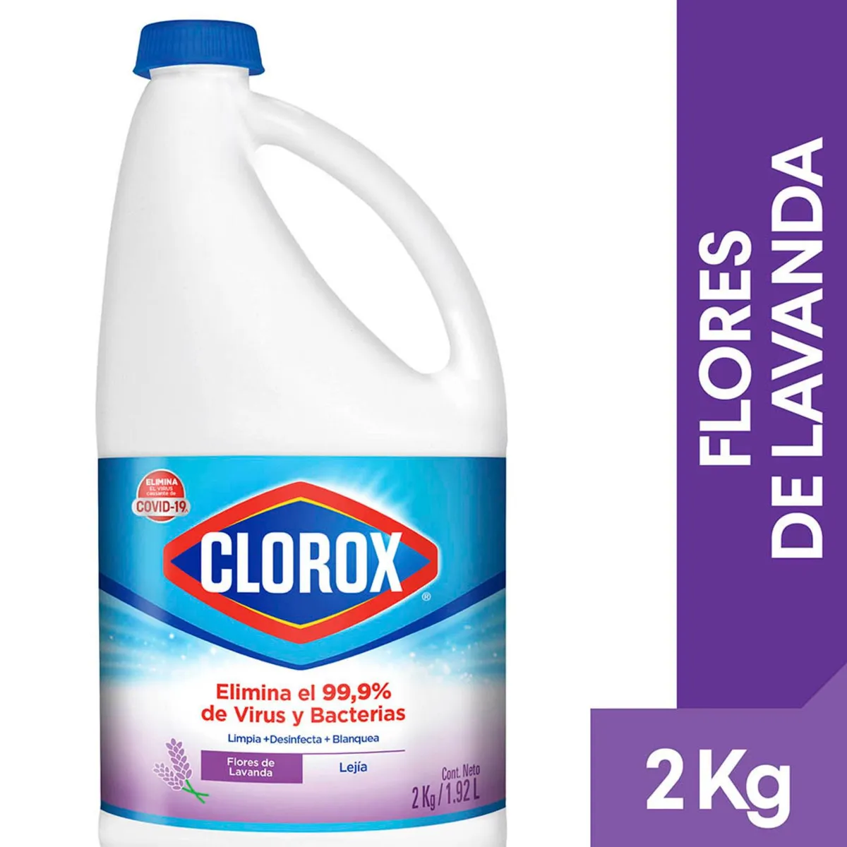 CLOROX - Lejía Clorox Flores de Lavanda Botella 2 Kg