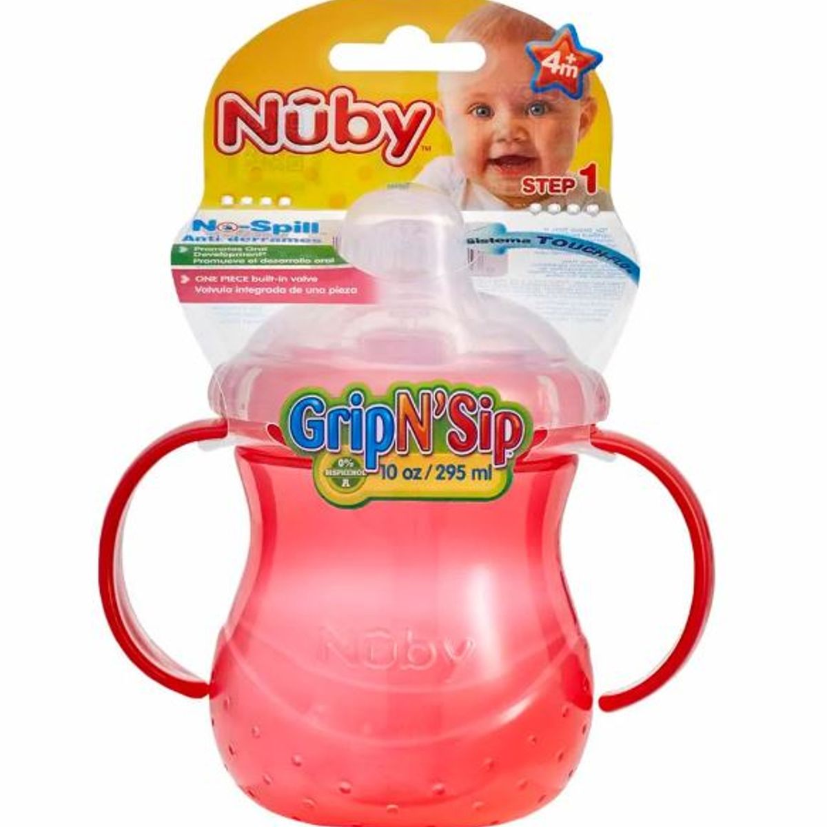 NUBY - TAZA ANTIDERRAME CON 2 ASAS 295 ML