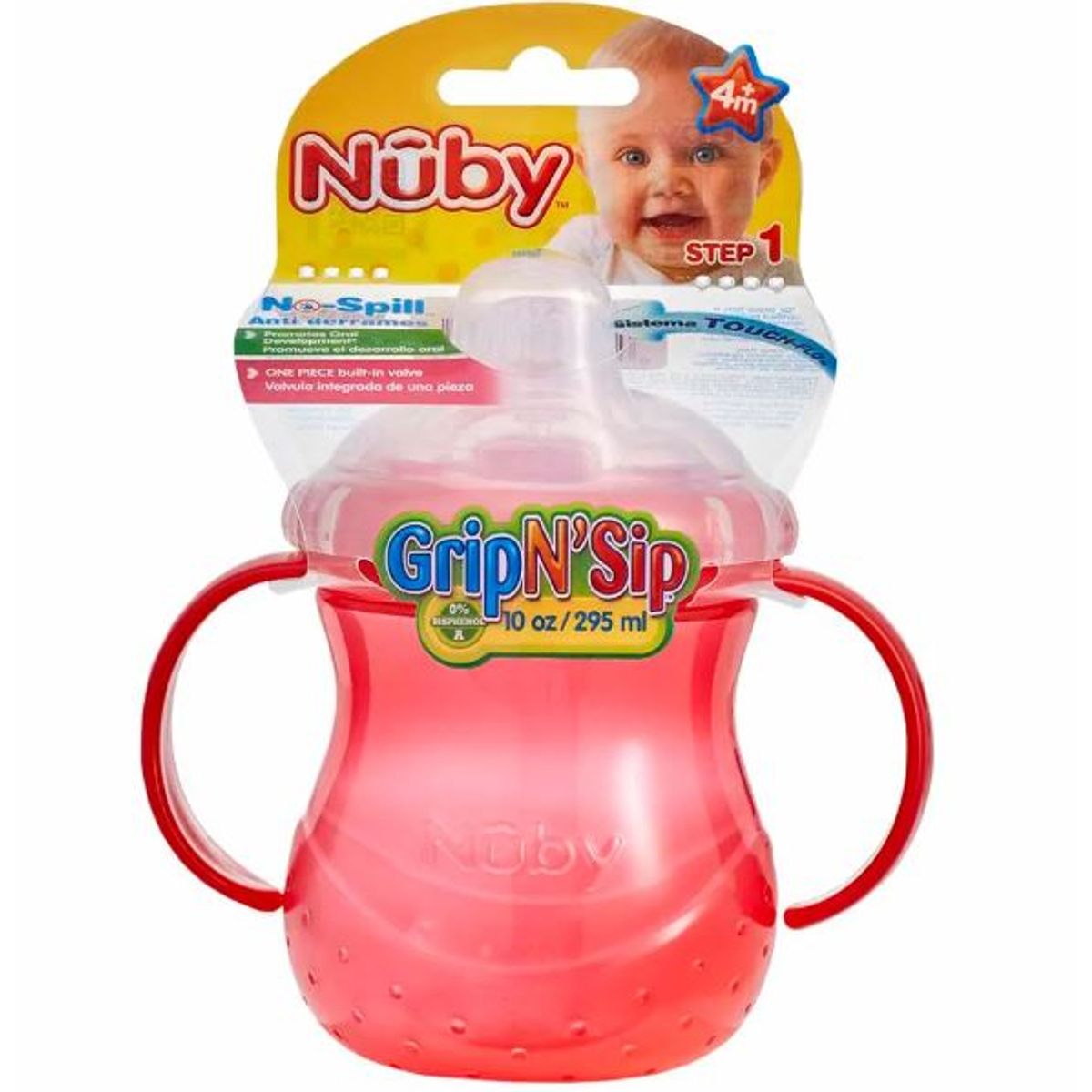 NUBY - TAZA ANTIDERRAME CON 2 ASAS 295 ML