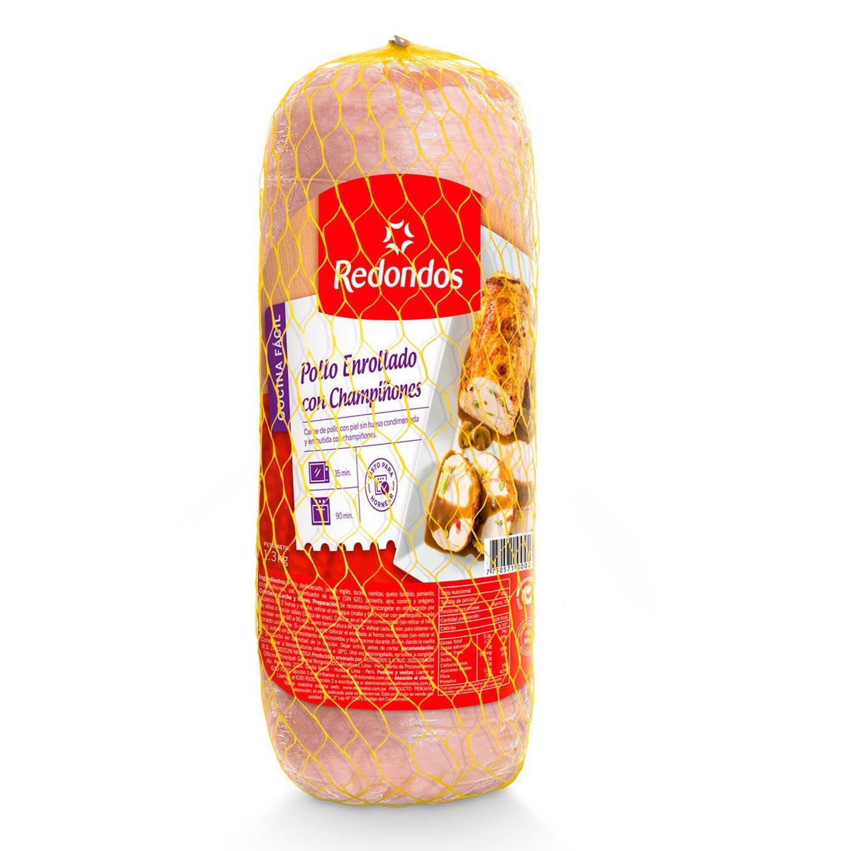 REDONDOS - Enrollado de Pollo Redondos Champinones Bolsa 1.3 Kg