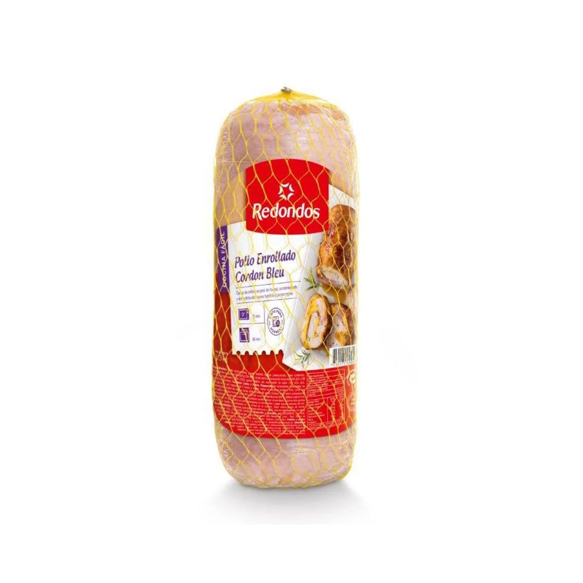 REDONDOS - Enrollado de Pollo Cordon Bleu Redondos Empaque 1.3 Kg