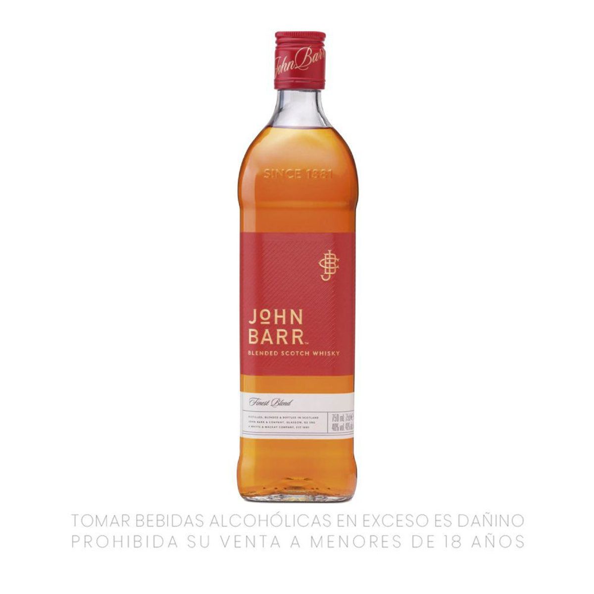 JOHN BARR - Whisky John Barr Red Botella 750 mL