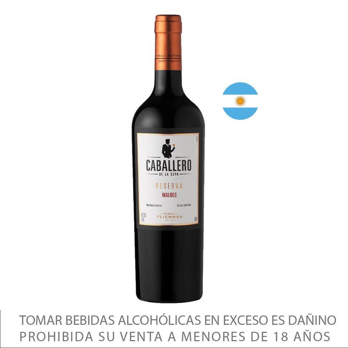 FINCA FLICHMAN - Vino Tinto Finca Flichman Caballero Malbec 13° Botella 750 mL