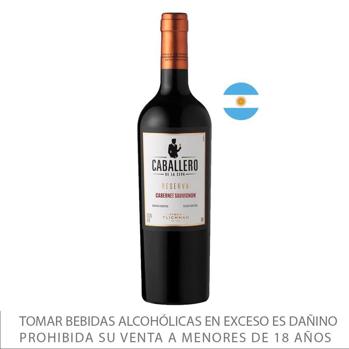 FINCA FLICHMAN - Vino Tinto Finca Flichman Caballero Cepa Cabernet 13° Botella 750 mL