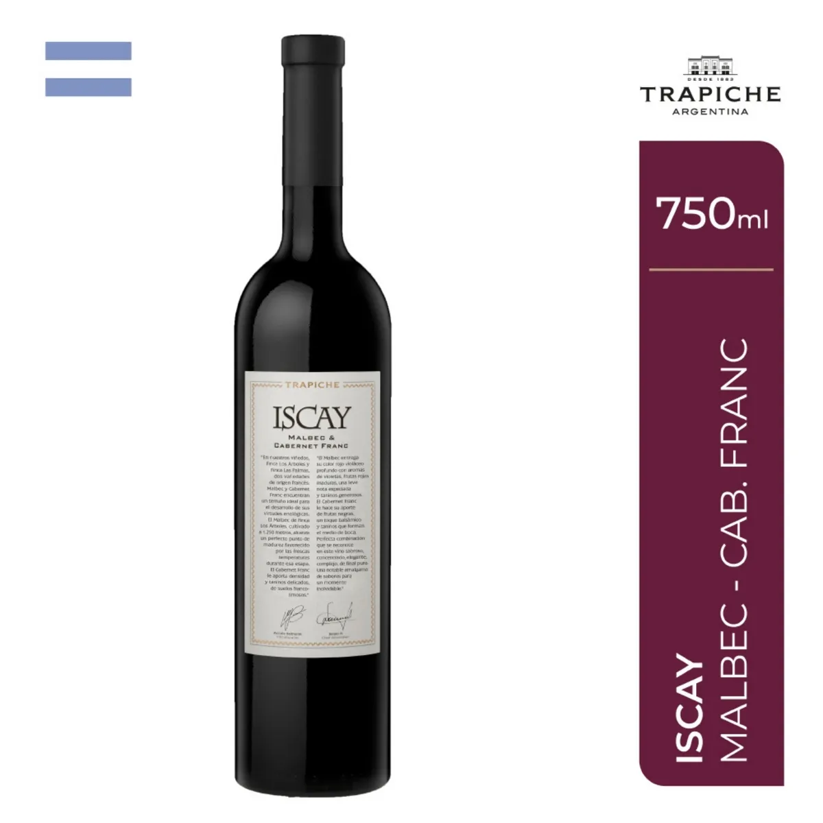 TRAPICHE - Vino Malbec Cabernet Franc Trapiche Iscay Botella 750 mL