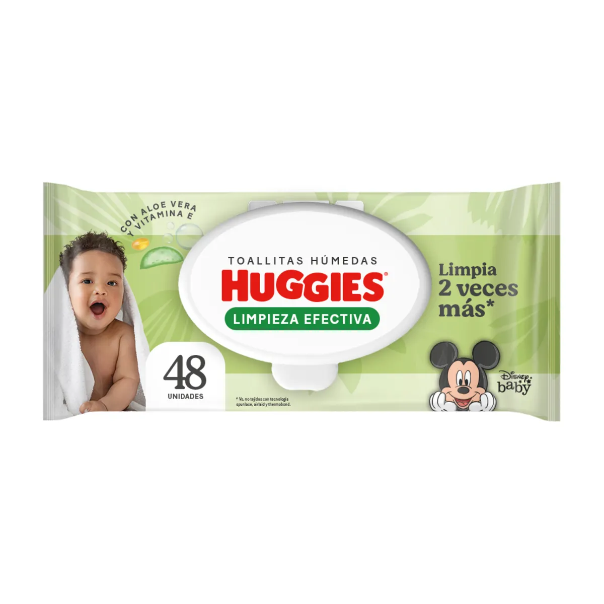 HUGGIES - Toallitas Húmedas Huggies Limpieza Efectiva Empaque 48 Und