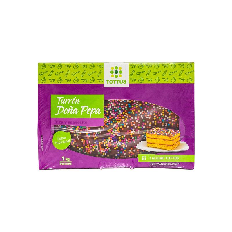 TOTTUS - Turrón Doña Pepa Tottus Empaque 1 Kg
