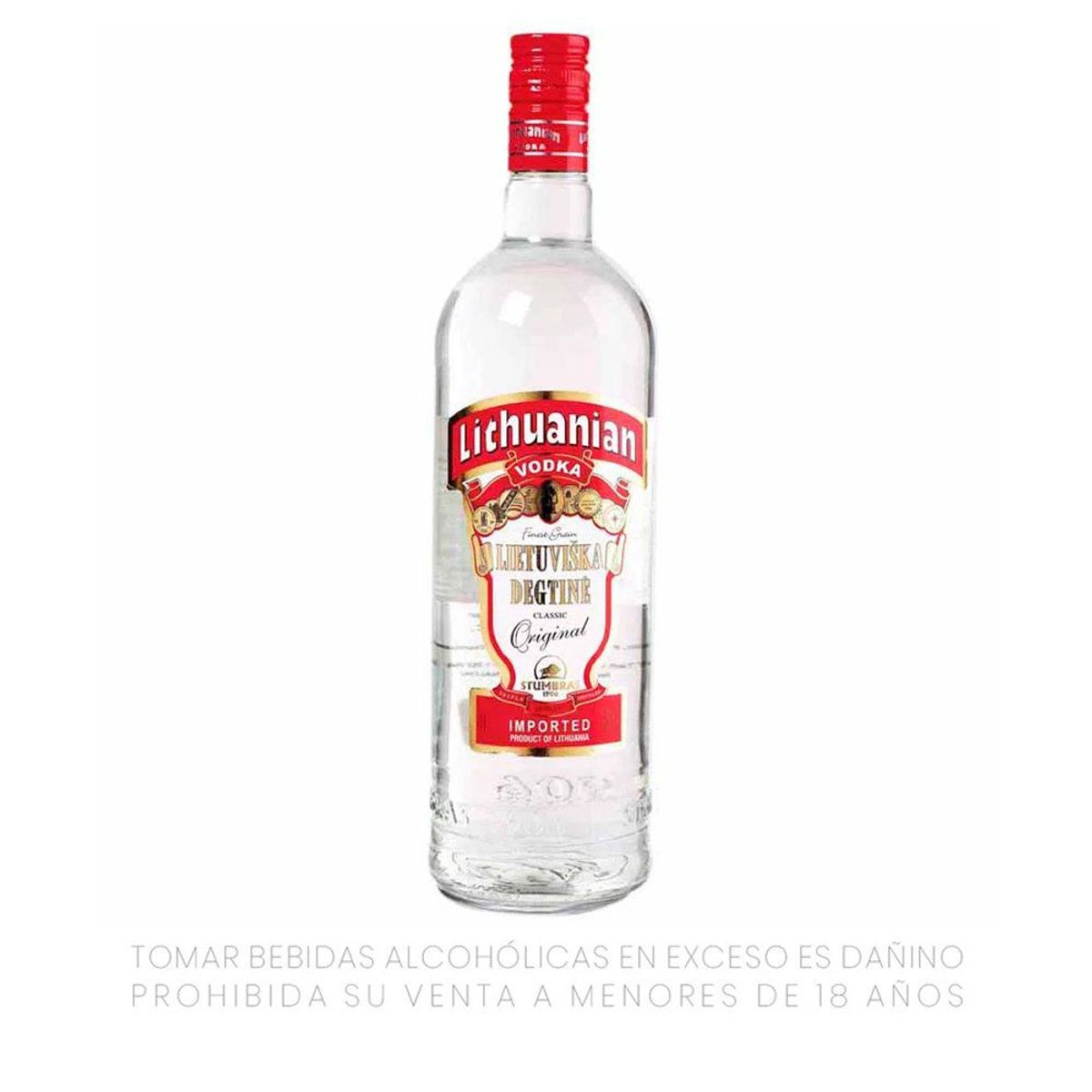 LITHUANIAN - Vodka Lithuanian Clásico Botella 1 L