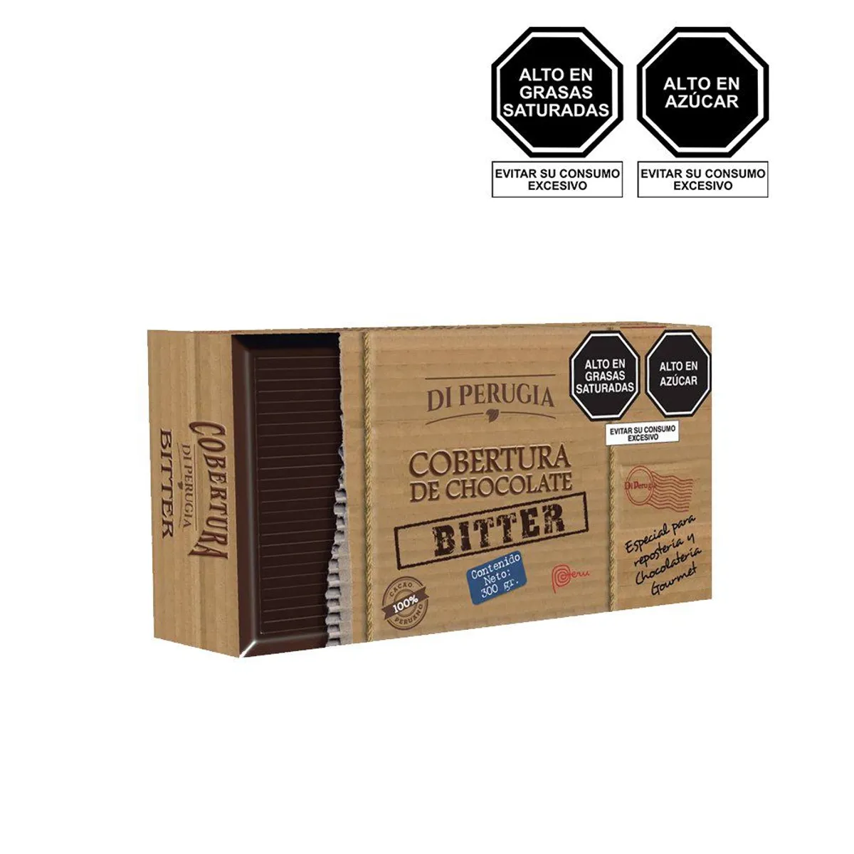 DI PERUGIA - Cobertura Chocolate Bitter 50% Di Perugia 300 g