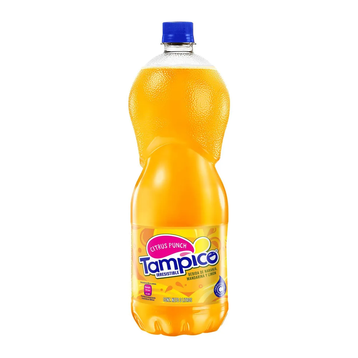 TAMPICO - Bebida Citrus Punch Sabor Naranja Botella 3 L