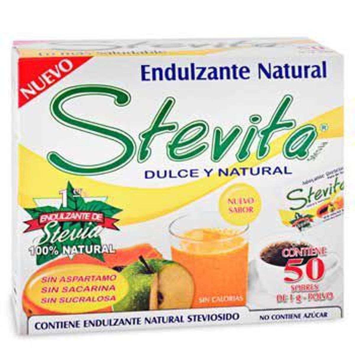 STEVITA - Endulzante Natural Stevita Caja 50 Sobres