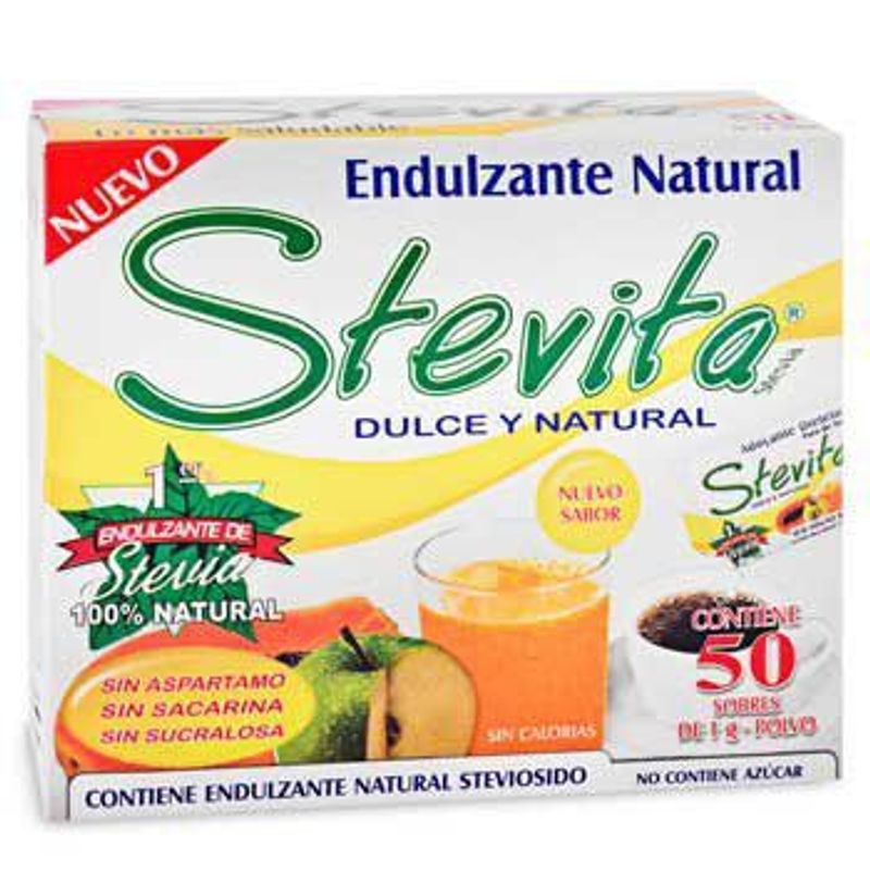 STEVITA - Endulzante Natural Stevita Caja x 50 Sobres.