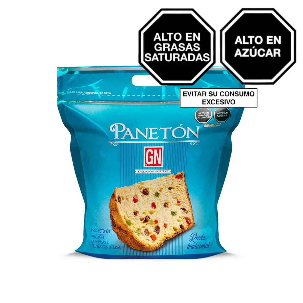 GN - Panetón GN En Bolsa x 900 g
