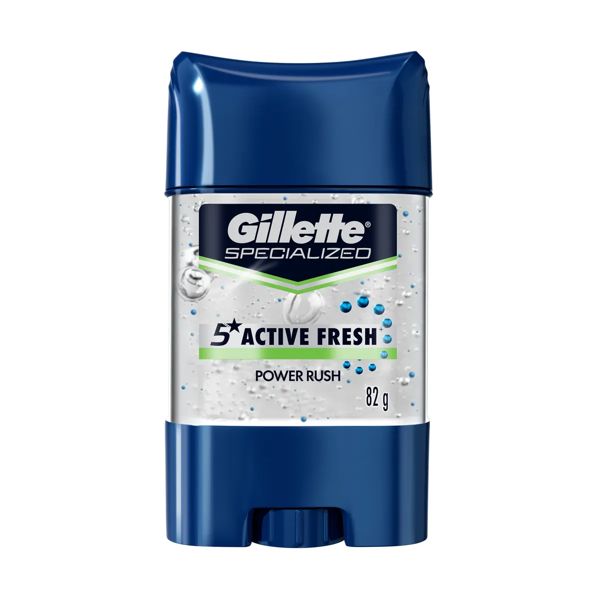 GILLETTE - Gel Antitranspirante en Barra Gillette Active Fresh Power Rush Envase 82 g