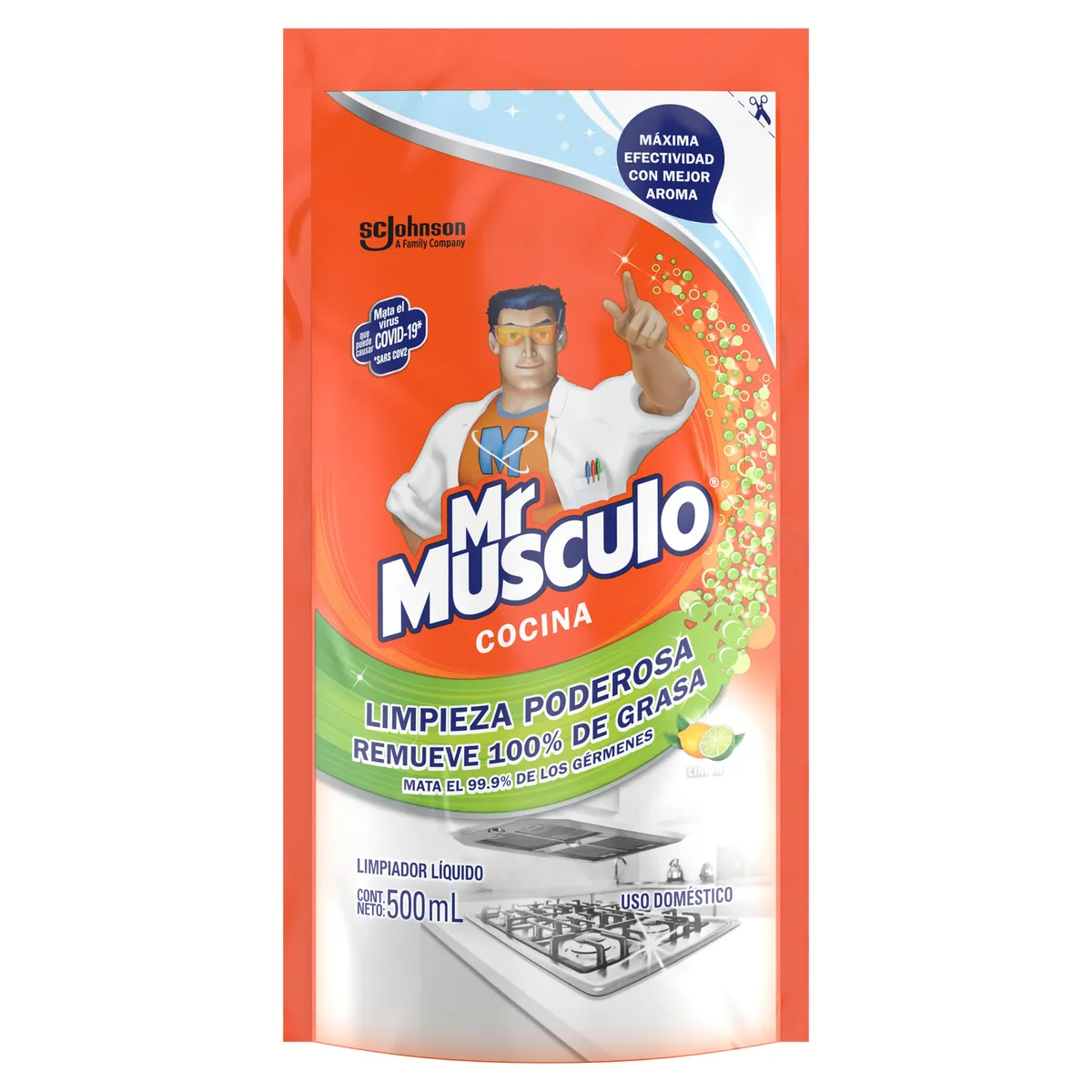 MR MUSCULO - Limpiador Antigrasa Cocina Mr Musculo Doypack 500 mL