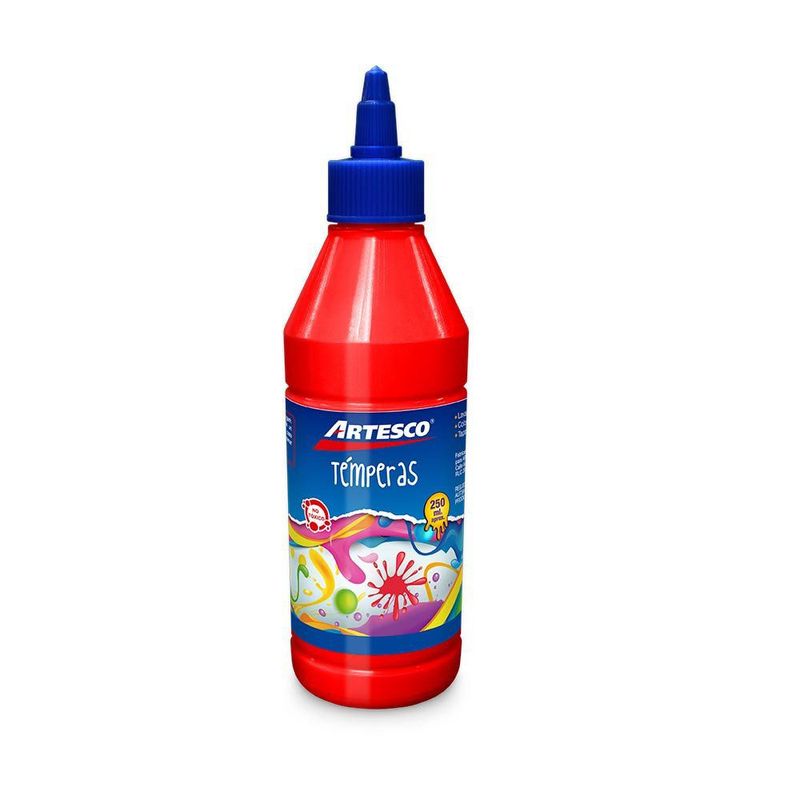 ARTESCO - Tempera Artescokids 250 Ml Rojo