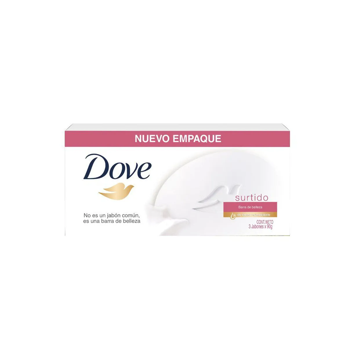 DOVE - Jabón de Tocador Dove Surtido Original Delicious Go Fresh Empaque 3 Und