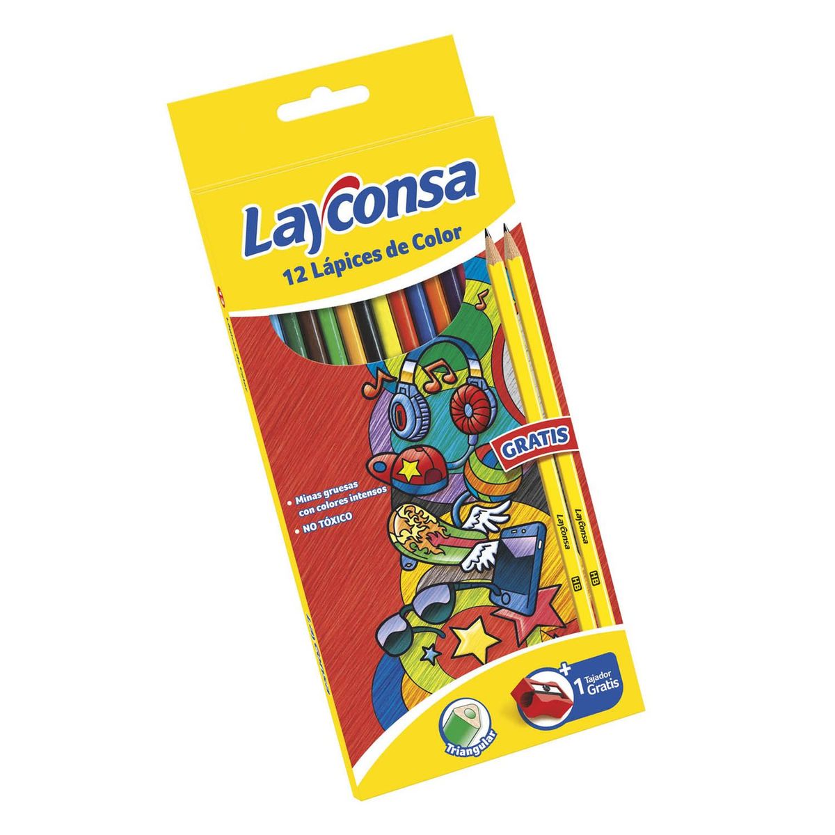 LAYCONSA - Colores Layconsa Triangulares Caja 12 Und
