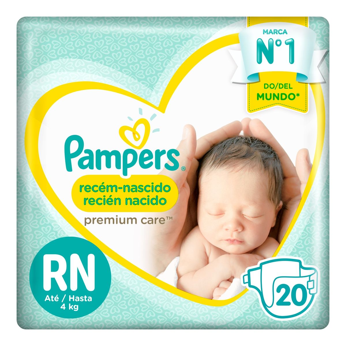 PAMPERS - Pañales Premium Care Pampers Recién Nacido Empaque 20 Und