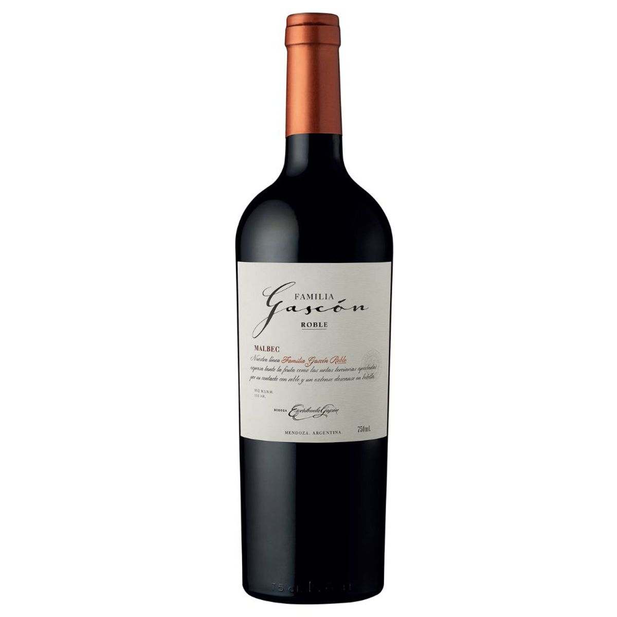 FAMILIA GASCON - Vino Tinto Familia Gascón Reserva Malbec Botella 750 mL