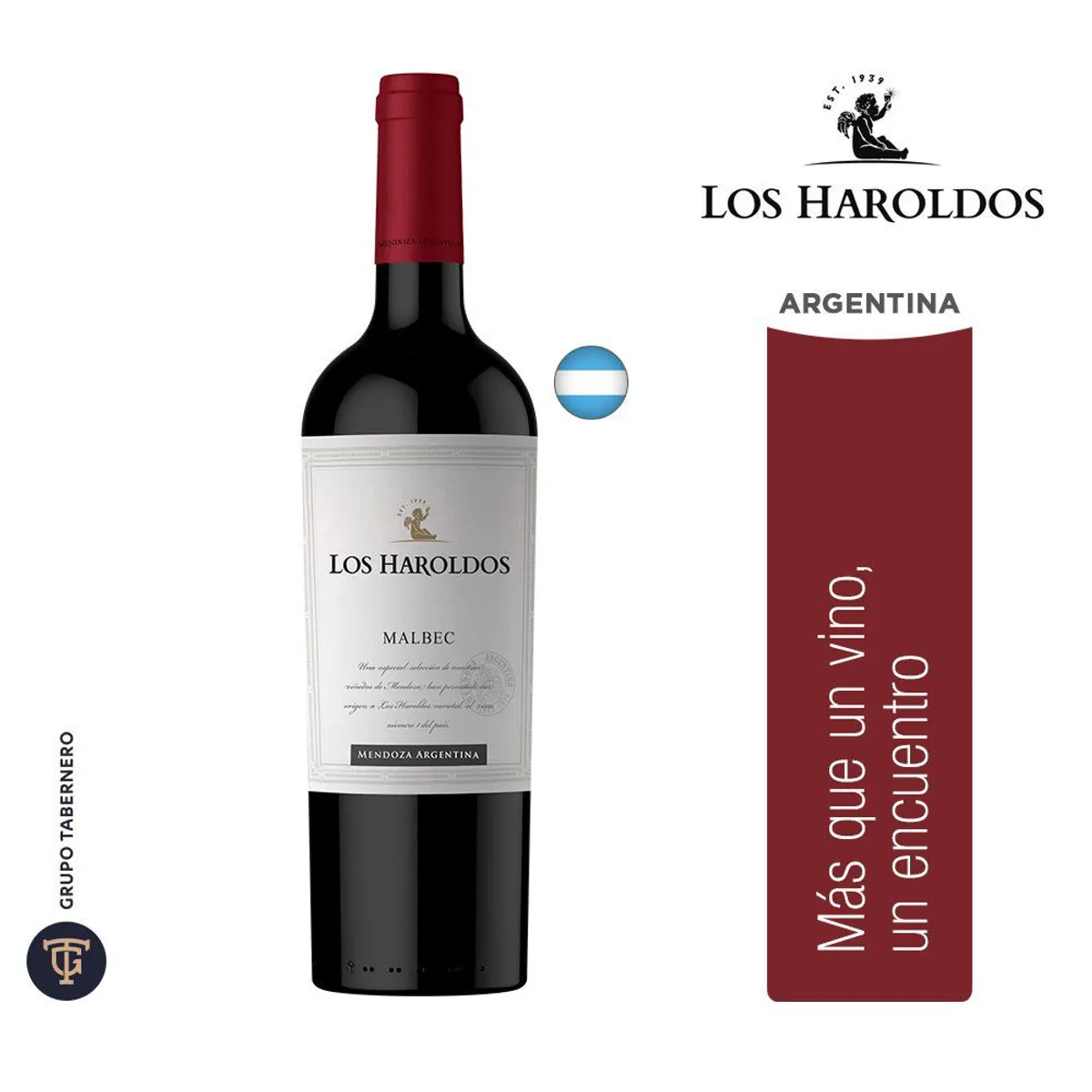 LOS HAROLDOS - Vino Tinto Los Haroldos Malbec Botella 750 mL