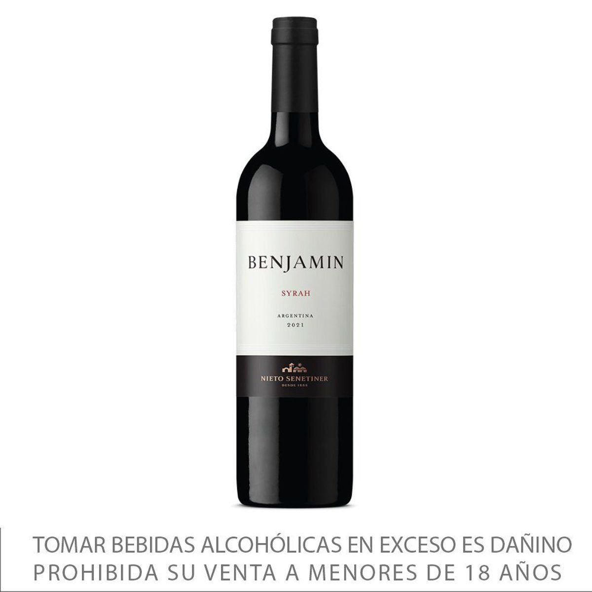 NIETO SENETINER - Vino Benjamin Nieto Senetiner Syrah Botella 750 mL