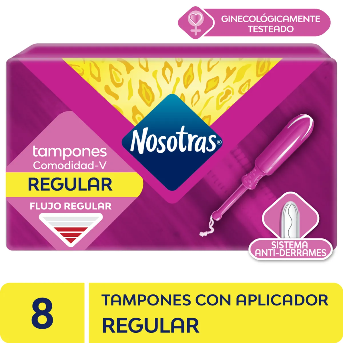 NOSOTRAS - Tampón Nosotras Regular Con Aplicador Caja 8 Und