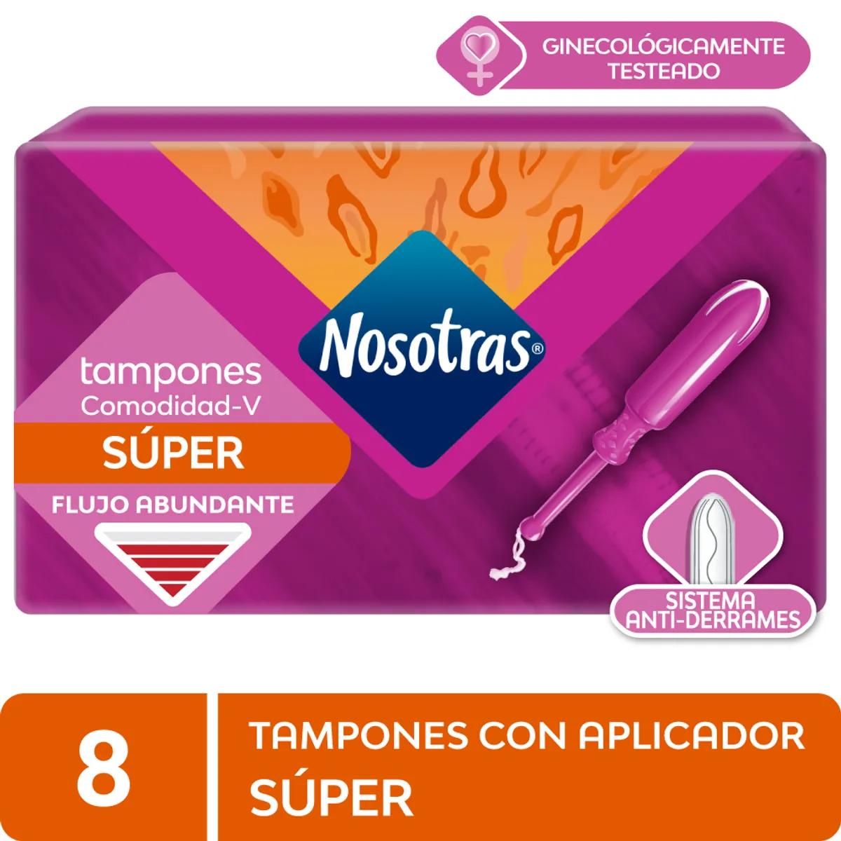 NOSOTRAS - Tampón Nosotras Súper Sin Aplicador Caja 8 Und