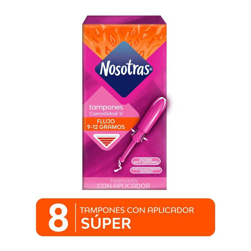 NOSOTRAS - Tampón Nosotras Súper Sin Aplicador Caja 8 Und