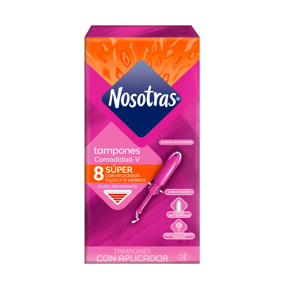 NOSOTRAS - Tampón Nosotras Súper Sin Aplicador Caja 8 Und