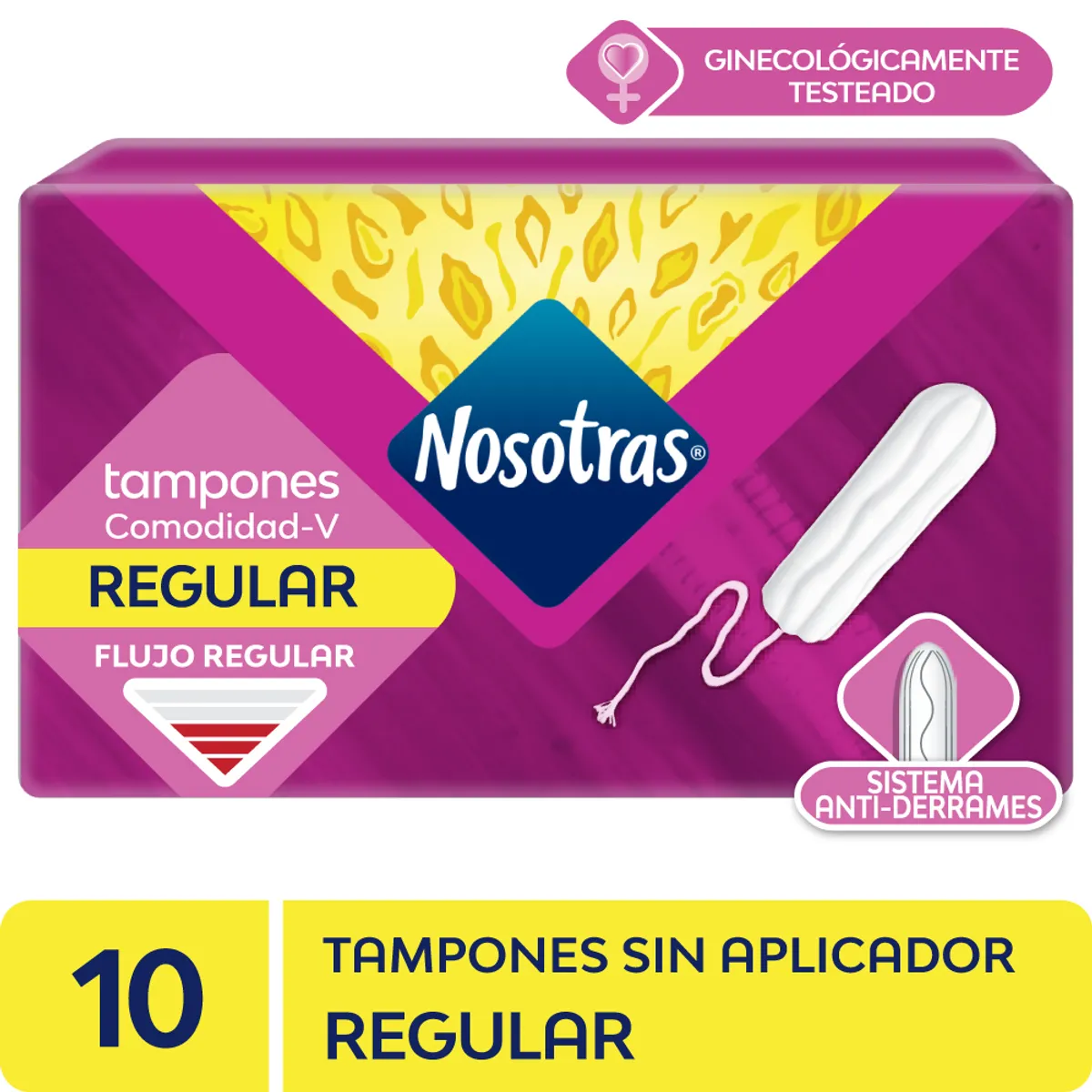 NOSOTRAS - Tampón Nosotras Regular Sin Aplicador Caja 10 Und