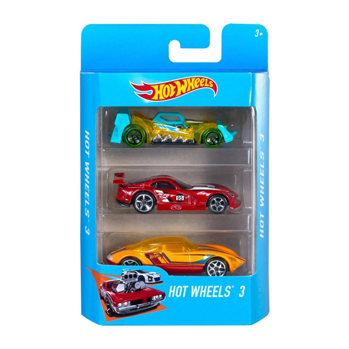 HOT WHEELS - Hot Wheels Die Cast Paquete Sorpresa 3 Autos