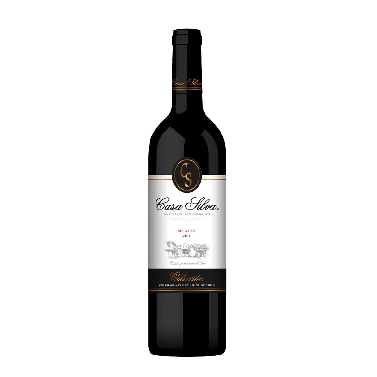 CASA SILVA - Vino Tinto Casa Silva Colección Merlot Botella 750 mL
