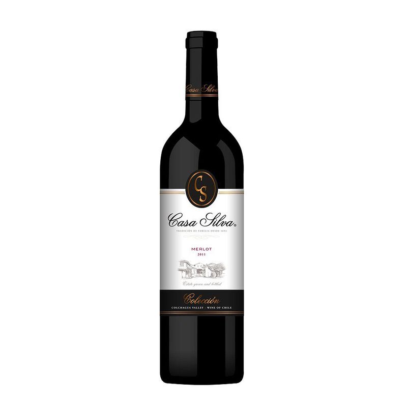 CASA SILVA - Vino Tinto Casa Silva Colección Merlot Botella 750 mL