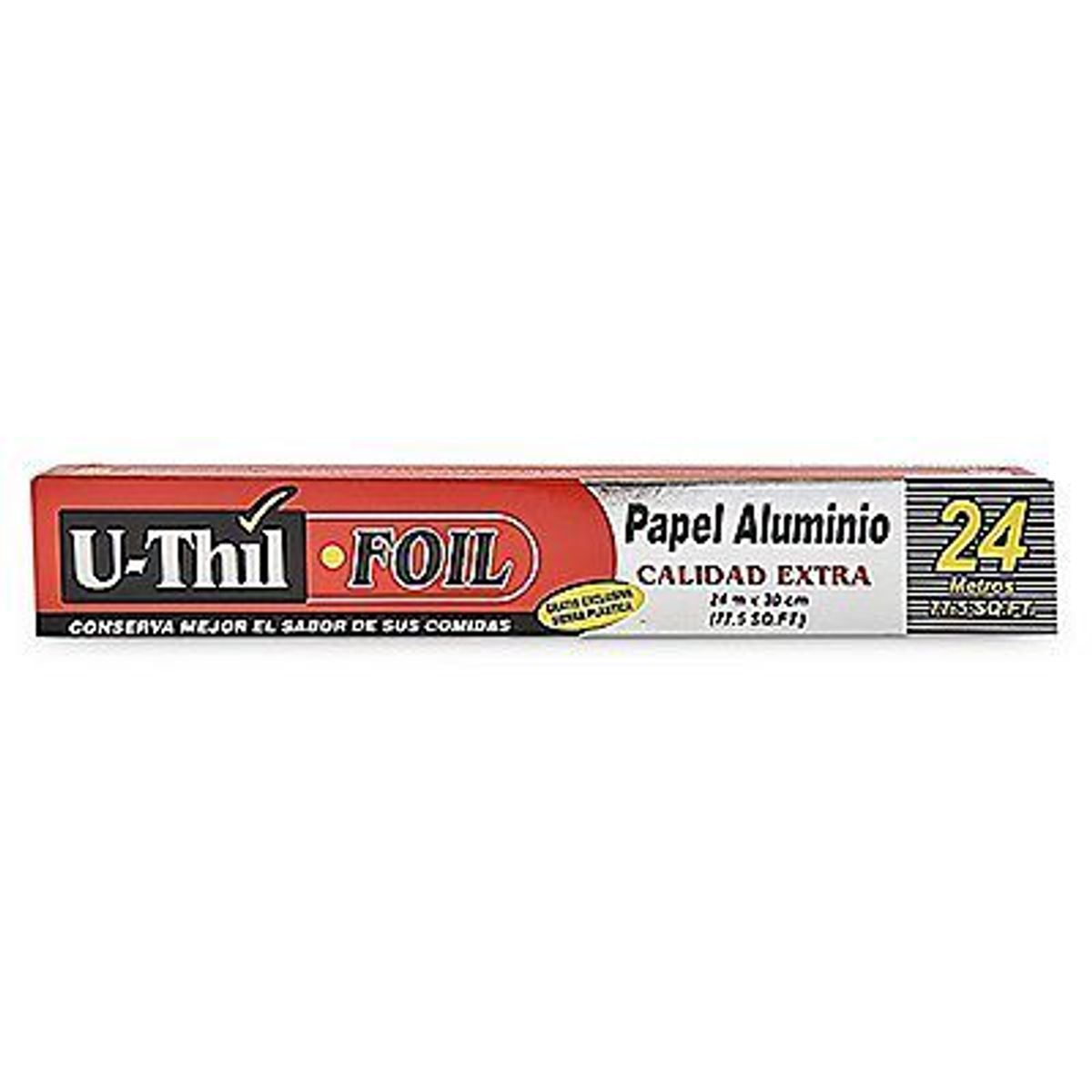 U-THIL - Rollo Papel Aluminio con Sierra Uthil Caja 24 m