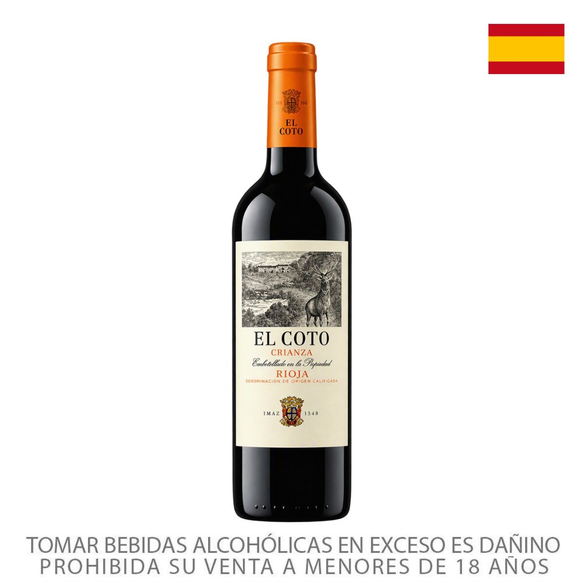 EL COTO - Vino Tinto El Coto Crianza Botella 750 mL