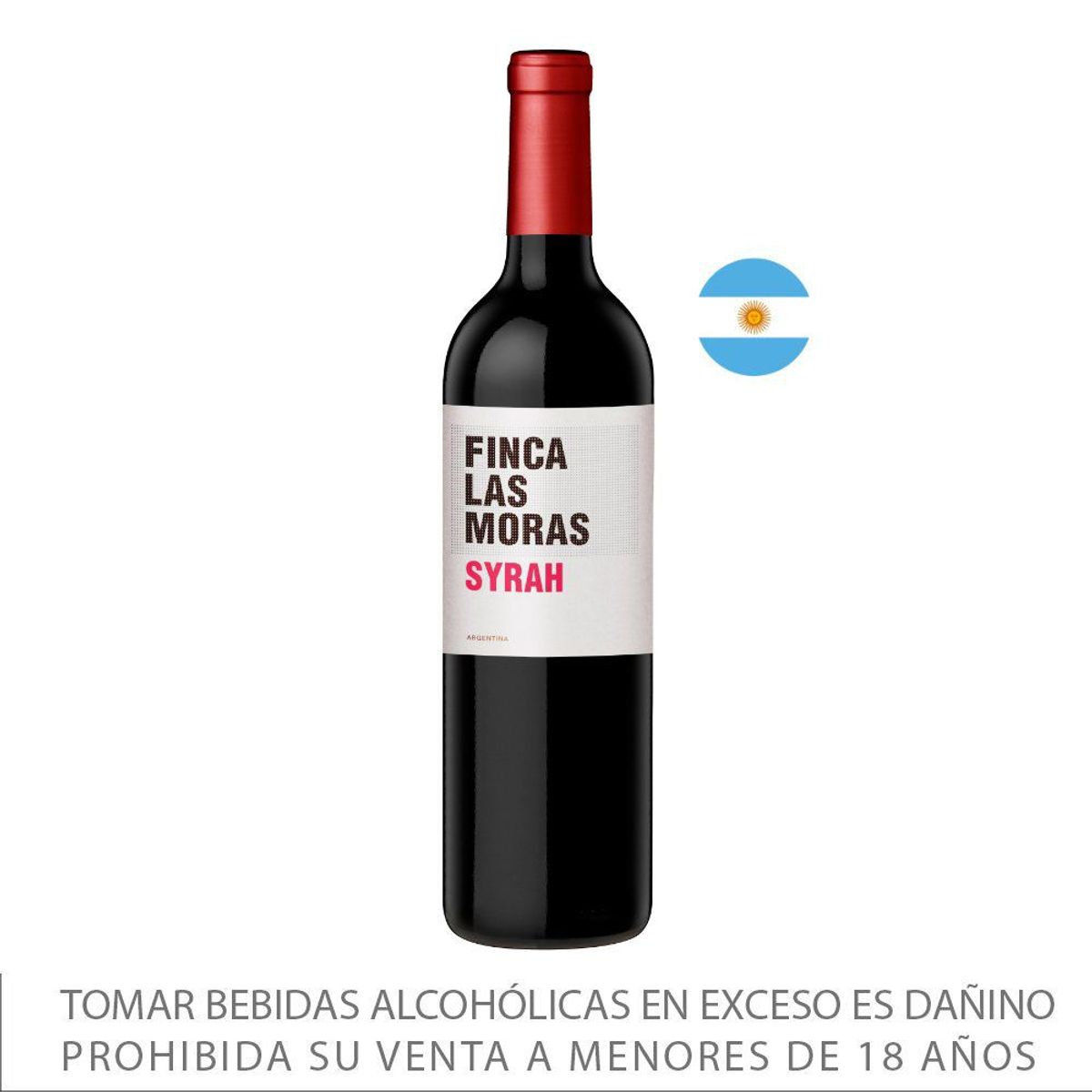 LAS MORAS - Vino Tinto Las Moras Varietal Shiraz Botella 750 mL