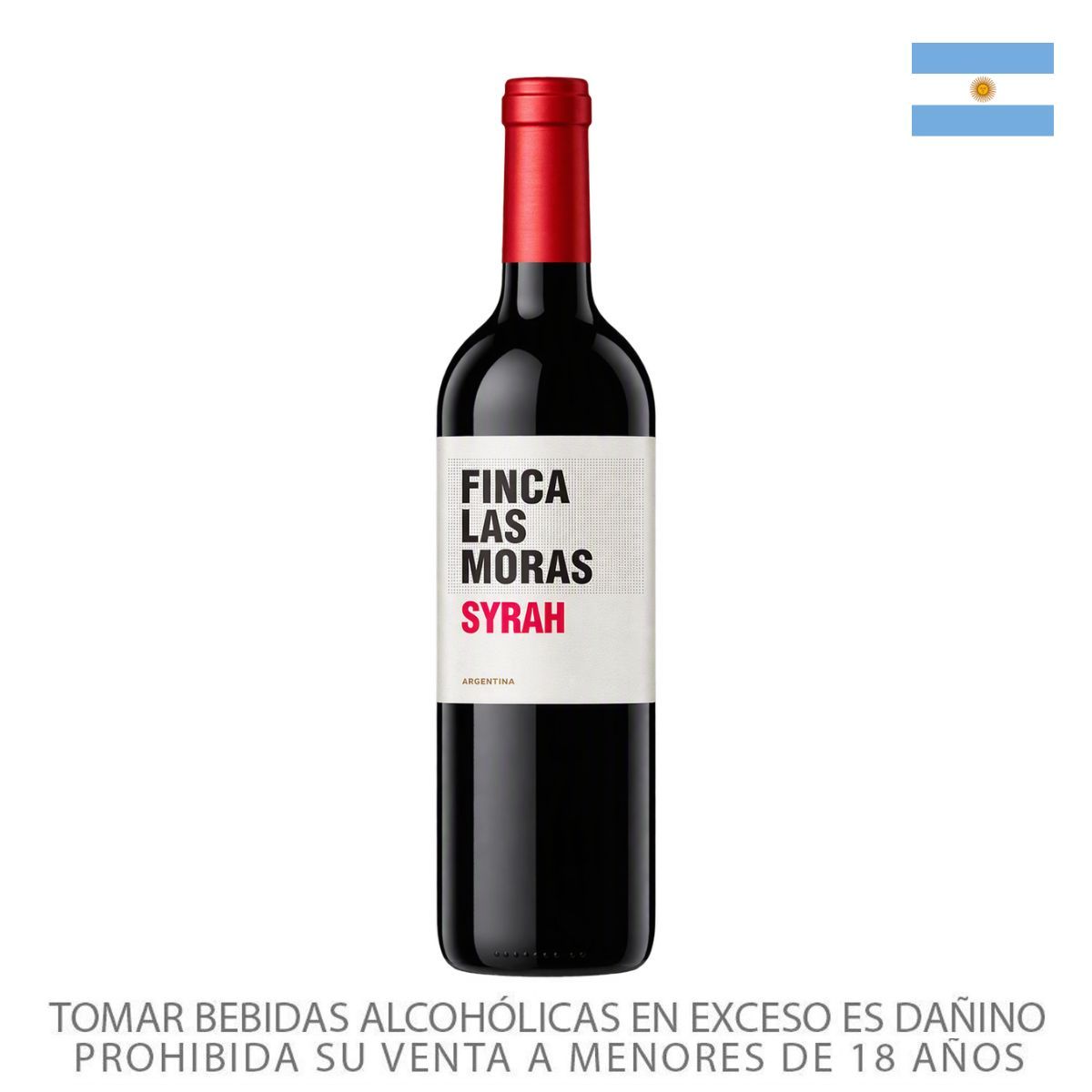 LAS MORAS - Vino Tinto Las Moras Varietal Shiraz Botella 750 mL