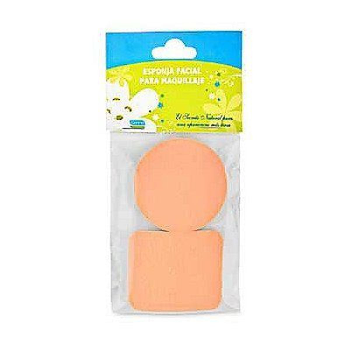 TERRA NATURAL - Esponja Facial para Maquillaje Terra Natural Empaque 2 Und