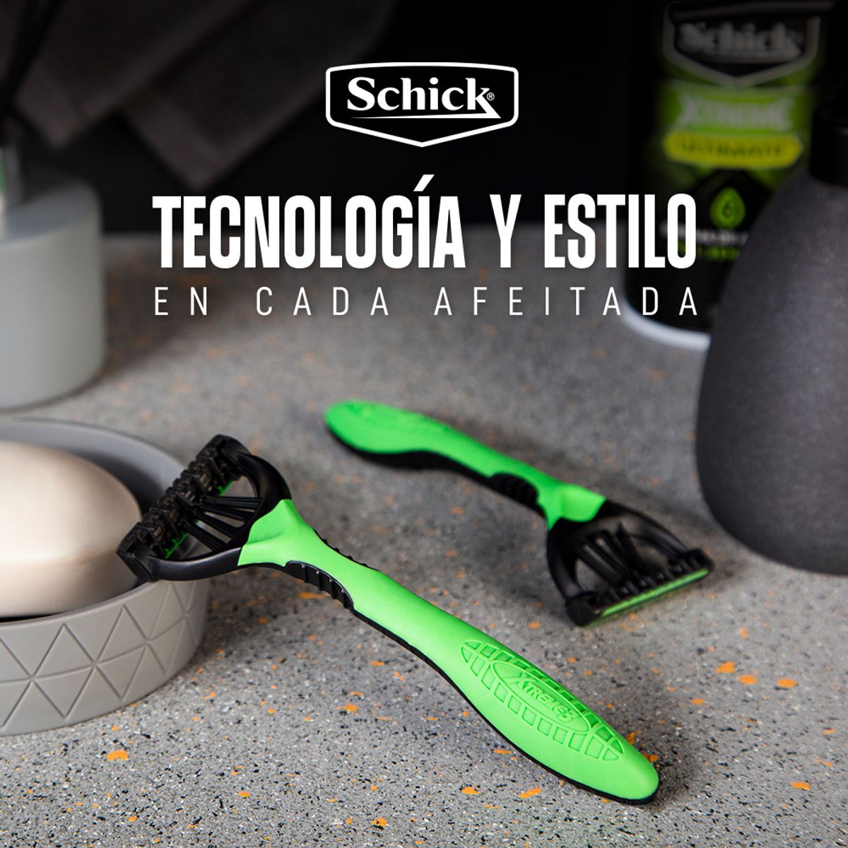 SCHICK - Máquina de Afeitar Schick Extreme 3 Piel Sensible Empaque 4 Und