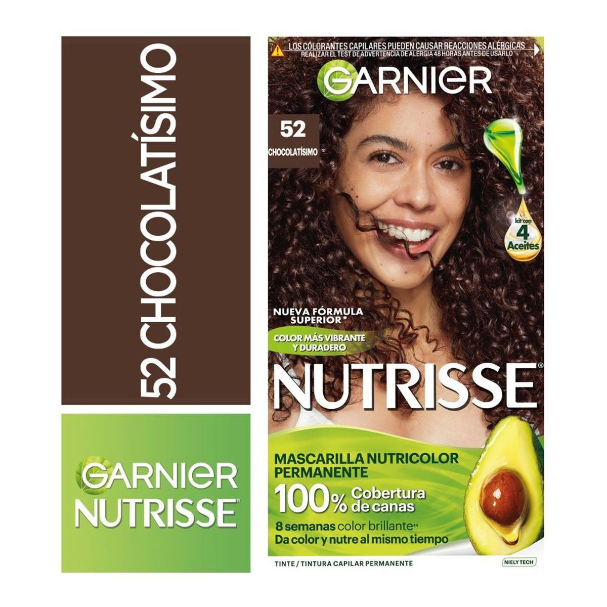 NUTRISSE - Tinte Nutrisse Tono 52 Chocolatísimo Castaño Claro