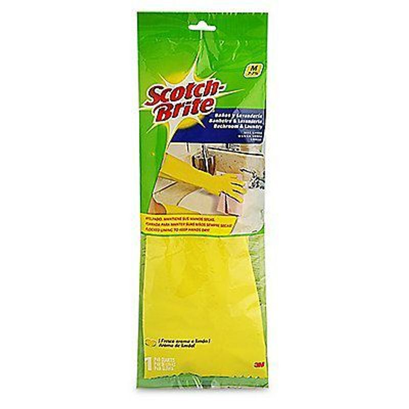 SCOTCH BRITE - Par Guantes Lavandería Scotch Brite Talla M