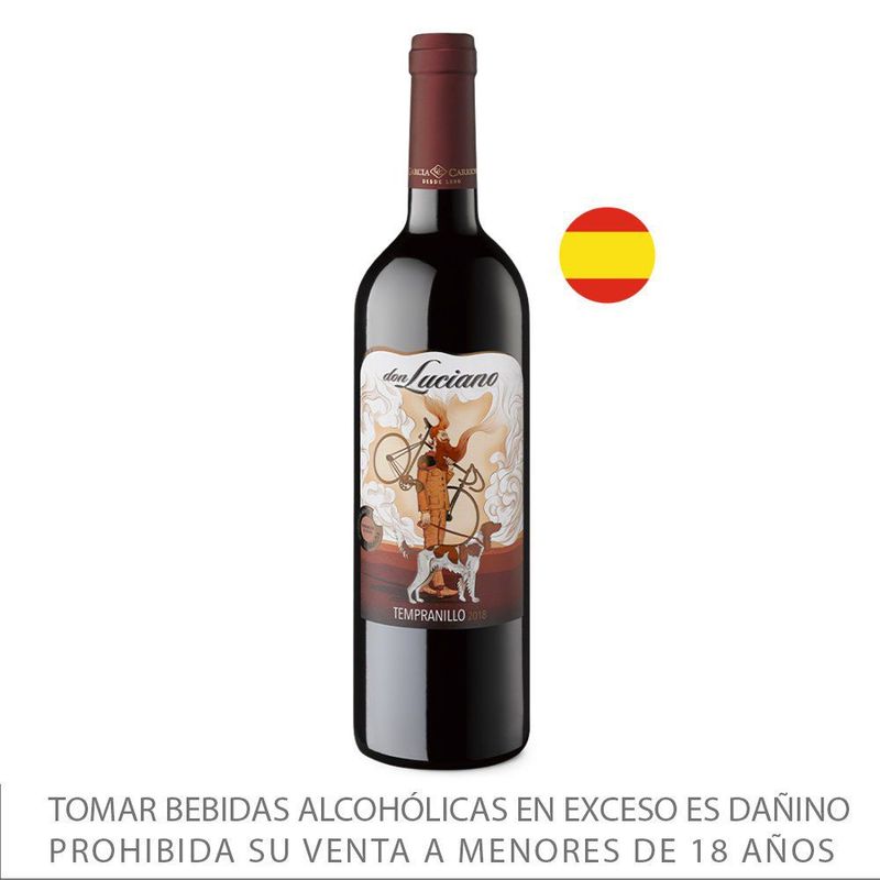 DON LUCIANO - Vino Don Luciano Tinto Tempranillo Botella 750 mL