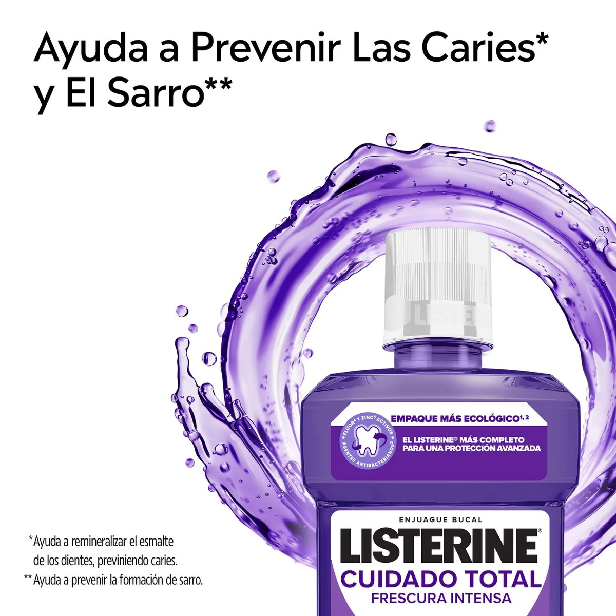 LISTERINE - Enjuague Bucal Listerine Total Care Botella 180 mL